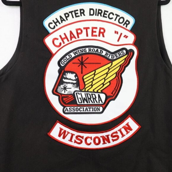 GWRRA Gold Wing Road Riders Association Vest Wisconsin Chapter Motorcycle Club - Picture 1 of 7